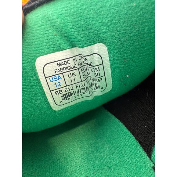 Reebok Men's Skateboard Shoes Size 12 USA White/Black/Yellow/Green - Picture 6 of 7